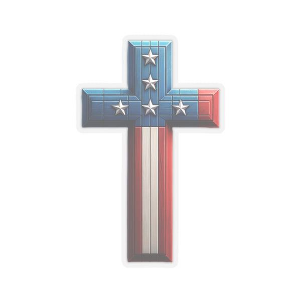 Sticker- USA Cross Design