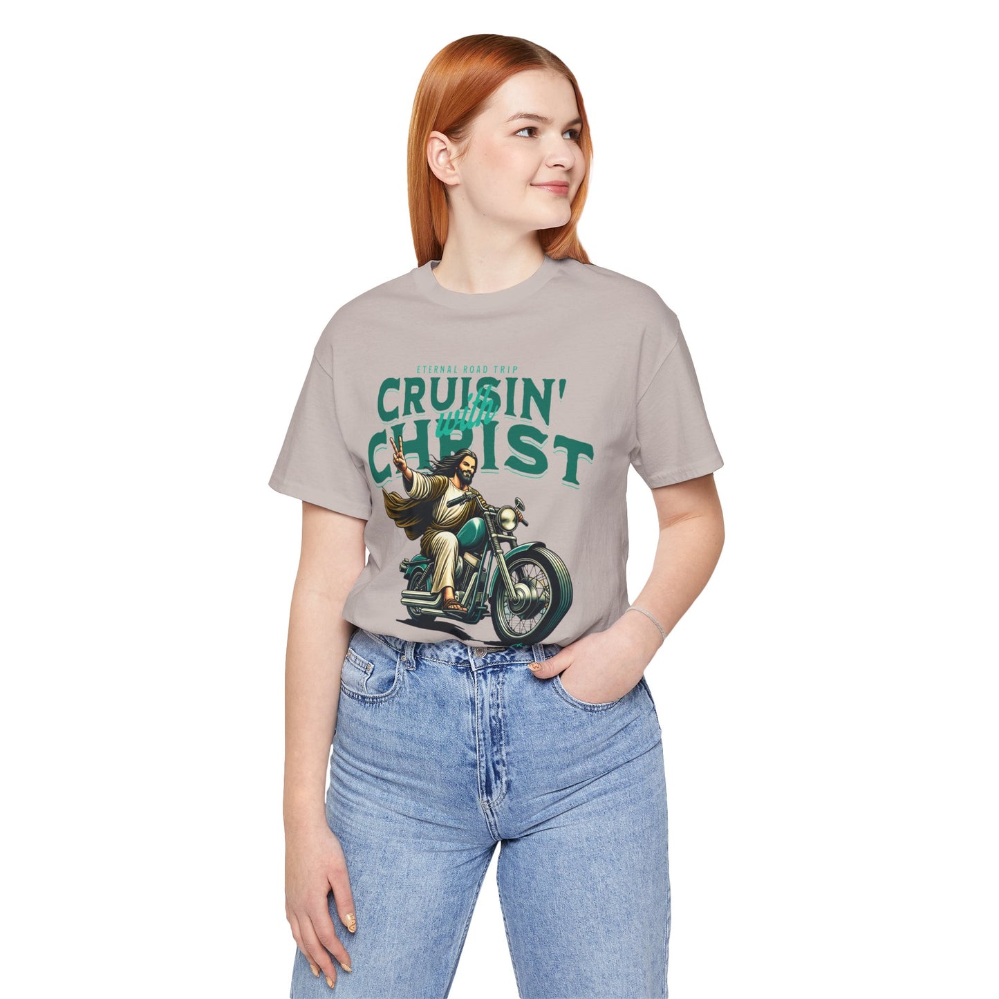 Christian Unisex Tee - Cruisin' with Christ Design