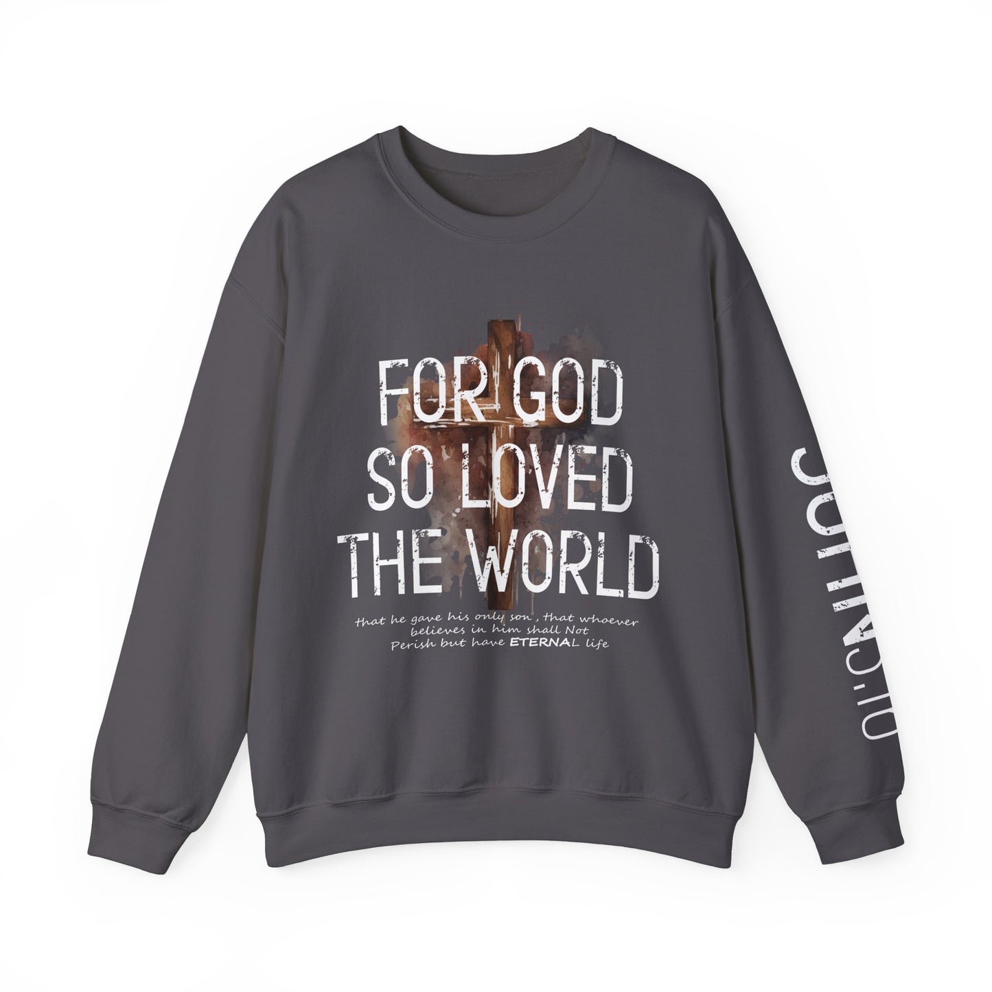 Heavenly Threads - Bible Verse Unisex Sweatshirt, Christian Apparel, Inspirational Jumper, Faith Crewneck, Religious Gift for Him or Her