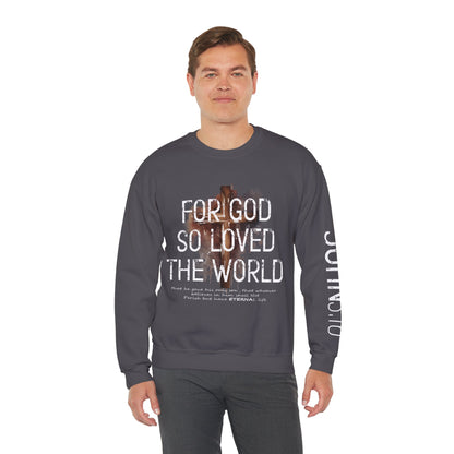 Heavenly Threads - Bible Verse Unisex Sweatshirt, Christian Apparel, Inspirational Jumper, Faith Crewneck, Religious Gift for Him or Her