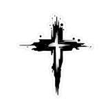 Stickers - Cross Water Mark Design for Faithful Christians