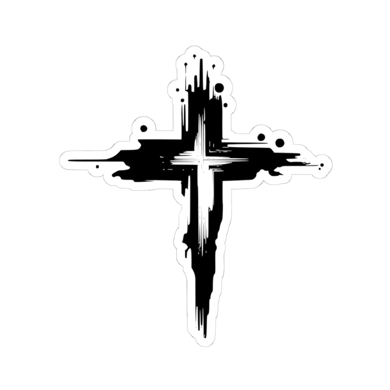 Stickers - Cross Water Mark Design for Faithful Christians