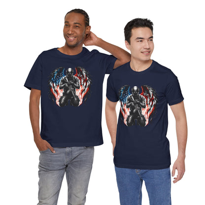 Patriotic Soldier with Angel Tee