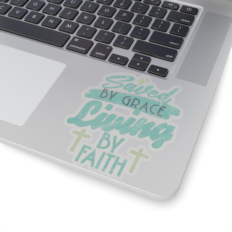 Sticker Set: Saved By Grace Living By Faith