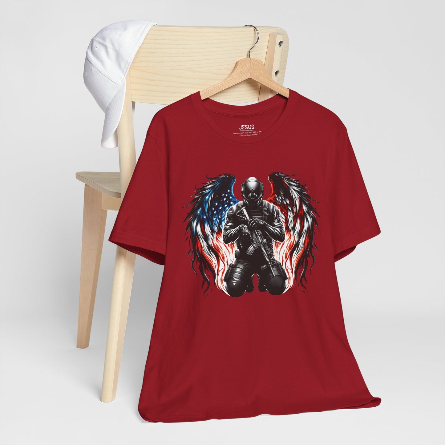 Patriotic Soldier with Angel Tee