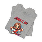 Jesus is my Valentine Great Gift for Him or Her Jersey Short Sleeve Tee, Love Tee, Romantic Shirt, Couples Shirt