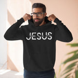 Religious Christian Three-Panel Fleece Hoodie, Bible Quote Sweatshirt, Christian Apparel, Religious Gift, Jesus Hoodie, Christian Clothing