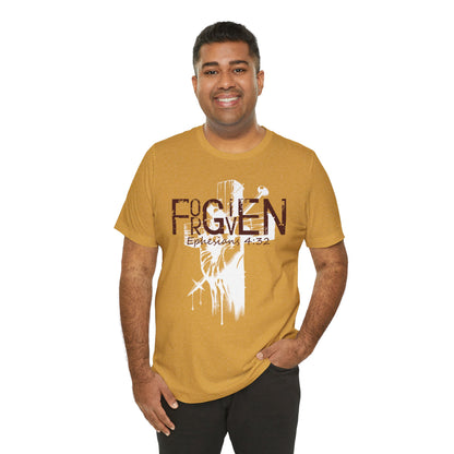 Forgiven Unisex Tee, Christian Shirt, Religious Gift, Faith Apparel, Men's Women's Tshirt