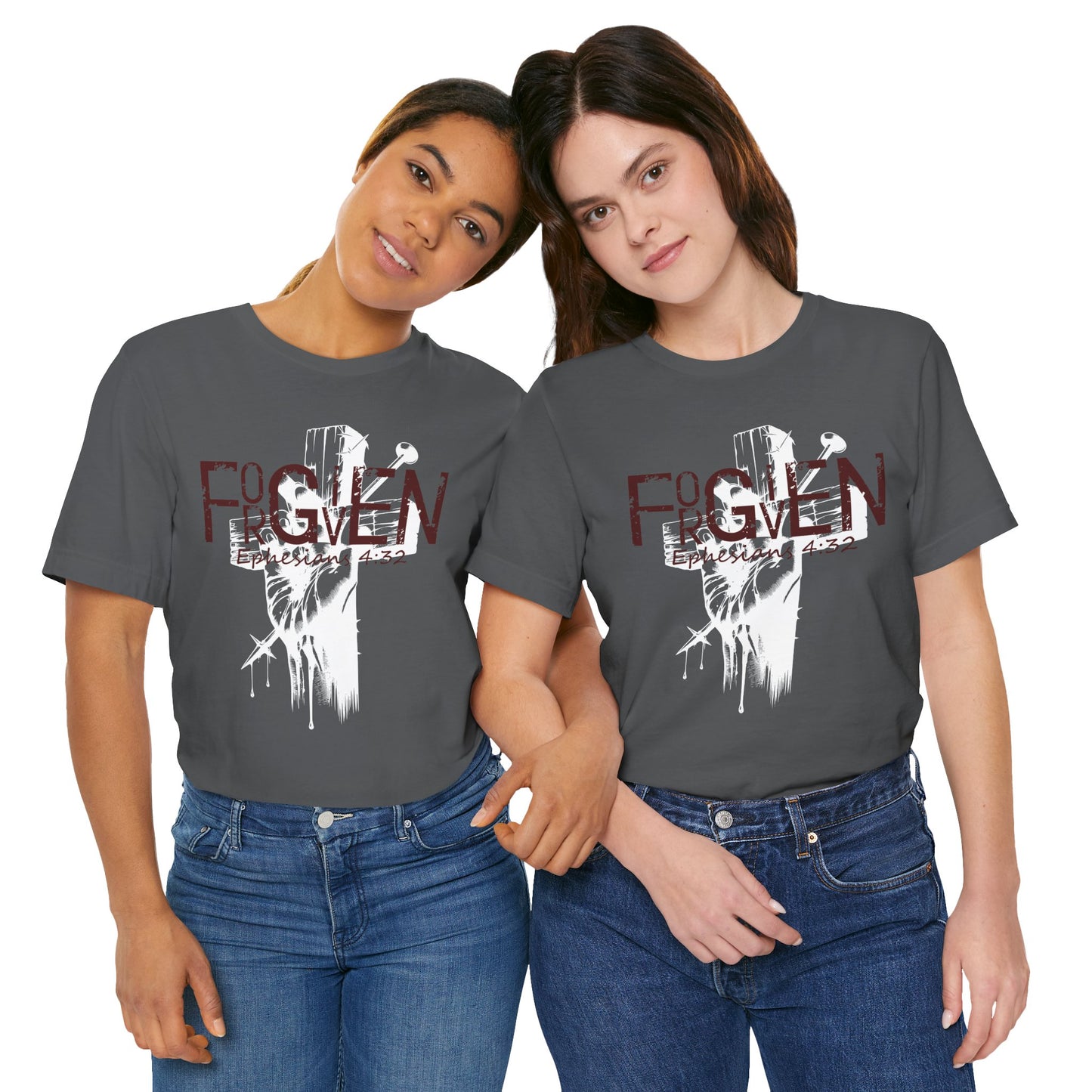 Forgiven Unisex Tee, Christian Shirt, Religious Gift, Faith Apparel, Men's Women's Tshirt