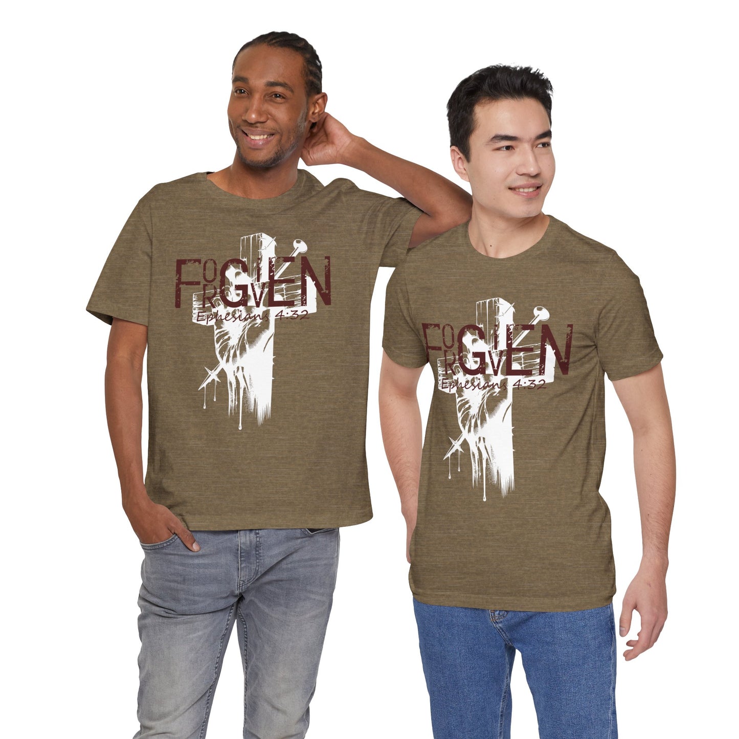 Forgiven Unisex Tee, Christian Shirt, Religious Gift, Faith Apparel, Men's Women's Tshirt