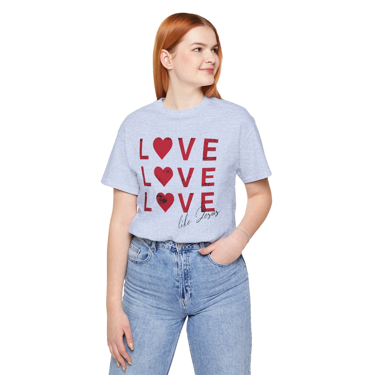 Love Like Jesus T-Shirt, Faith-Based Apparel, Christian Clothing, Inspirational Tee, Gift for Believers