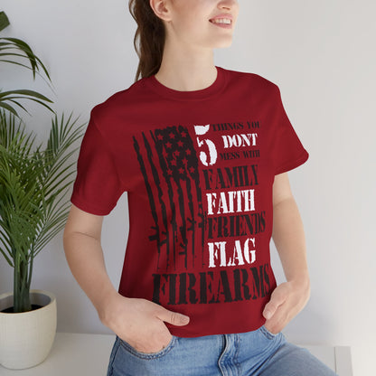 Patriotic Tee Shirt, USA Flag Faith Family Friends Graphic Unisex Jersey, Patriotic Shirt, American Apparel, Patriotic Clothing, Patriotic