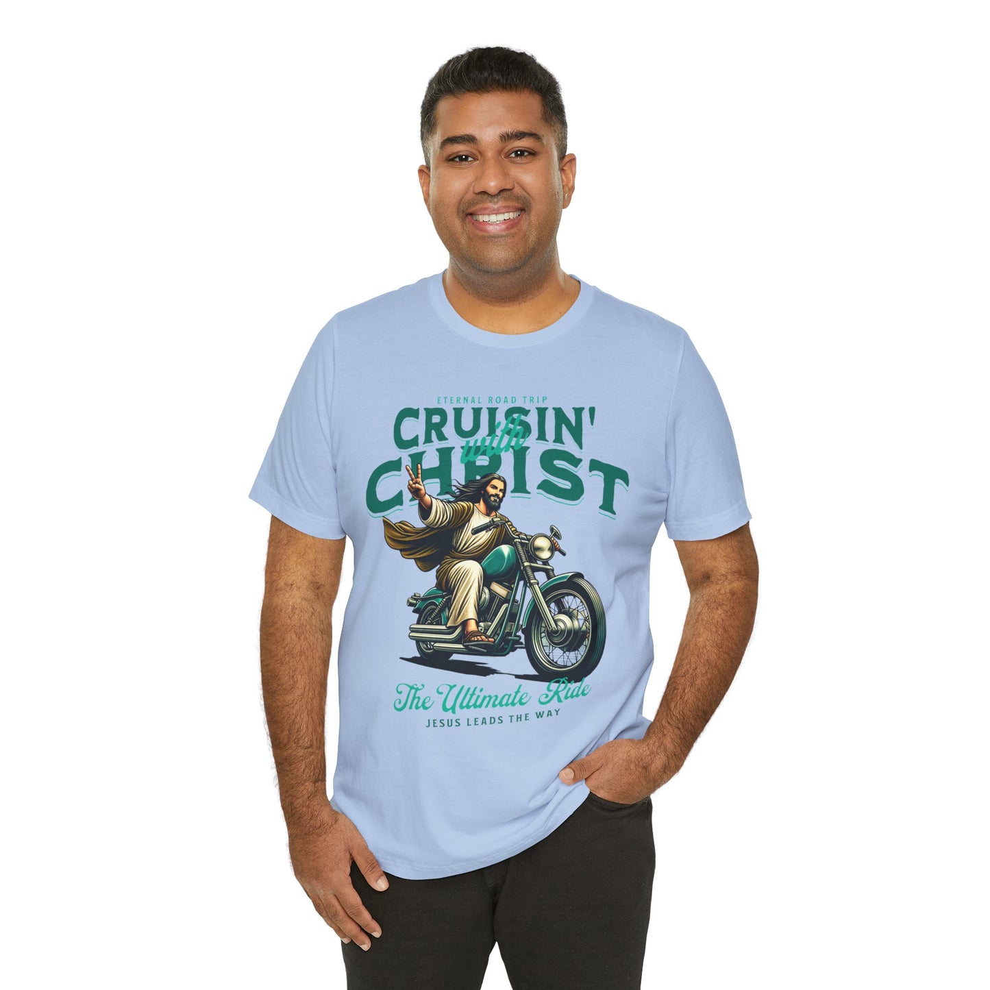 Christian Unisex Tee - Cruisin' with Christ Design