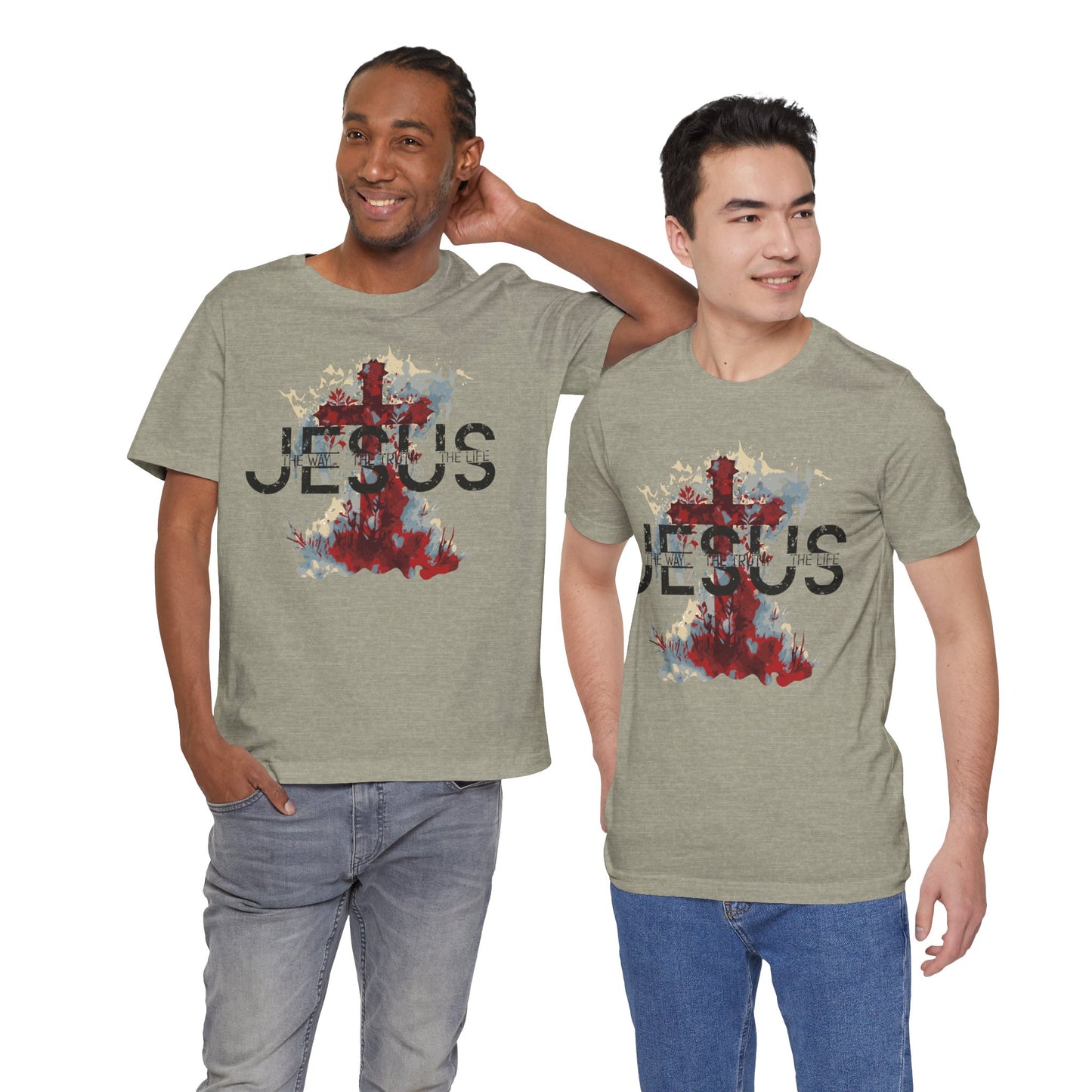 Divine Inspiration: The Way, The Truth, The Life Tee, Jesus Shirt, Religious Graphic Tee, Faith Apparel