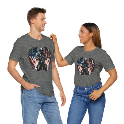 Patriotic Soldier with Angel Tee