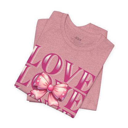 Love Like Jesus Tee, Cute Christian Shirt, Inspirational Tee, Gift for Her, Faith-Based Fashion, Summer Outfit