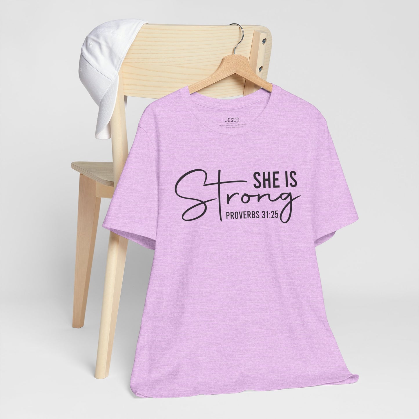 She is Strong Unisex Tee, Empowering Tshirt, Feminist Shirt, Inspirational Top, Gender Neutral Apparel