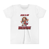 Jesus Is My Valentine Youth Tee, Cute Christian Shirt, Valentine's Day Gift, Kids Graphic Tee, Religious Youth Apparel