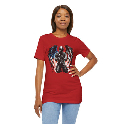 Patriotic Soldier with Angel Tee