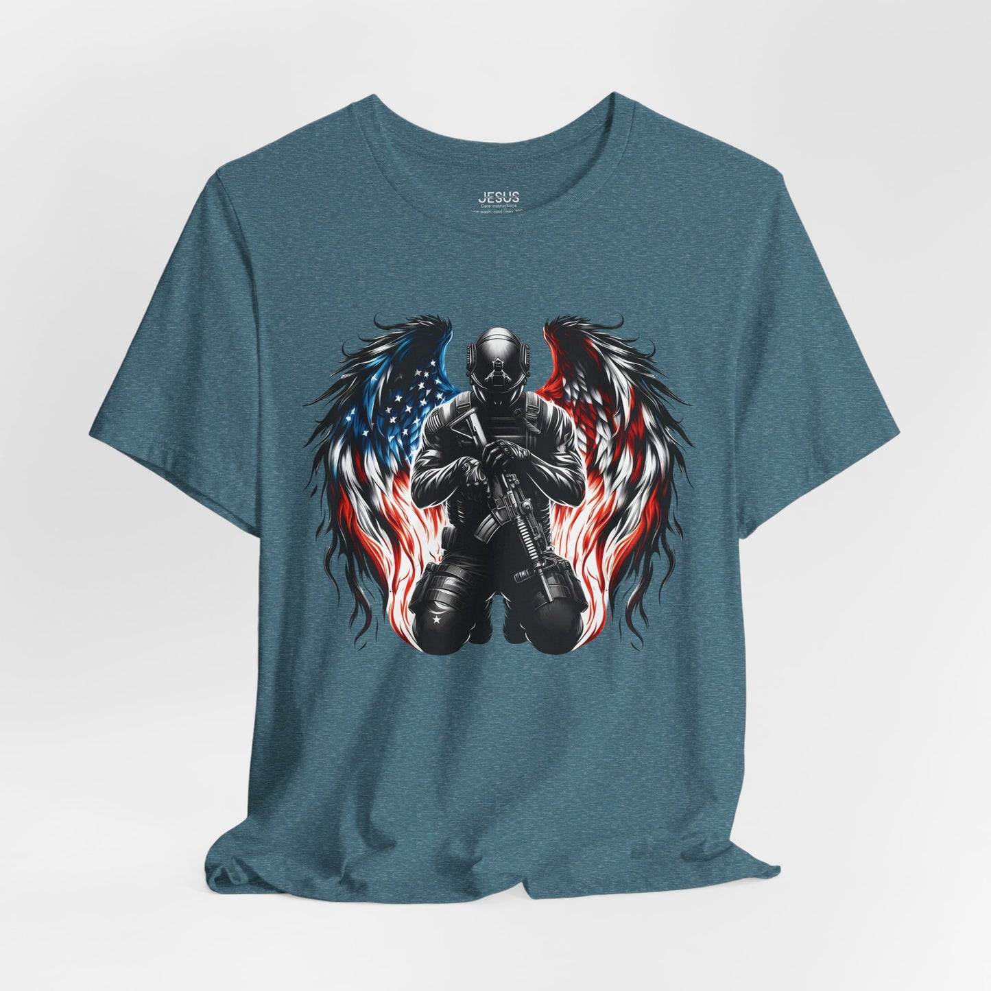 Patriotic Soldier with Angel Tee