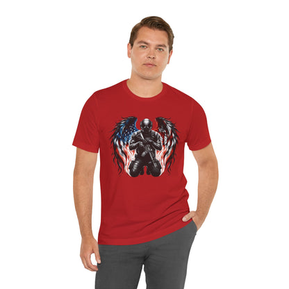 Patriotic Soldier with Angel Tee