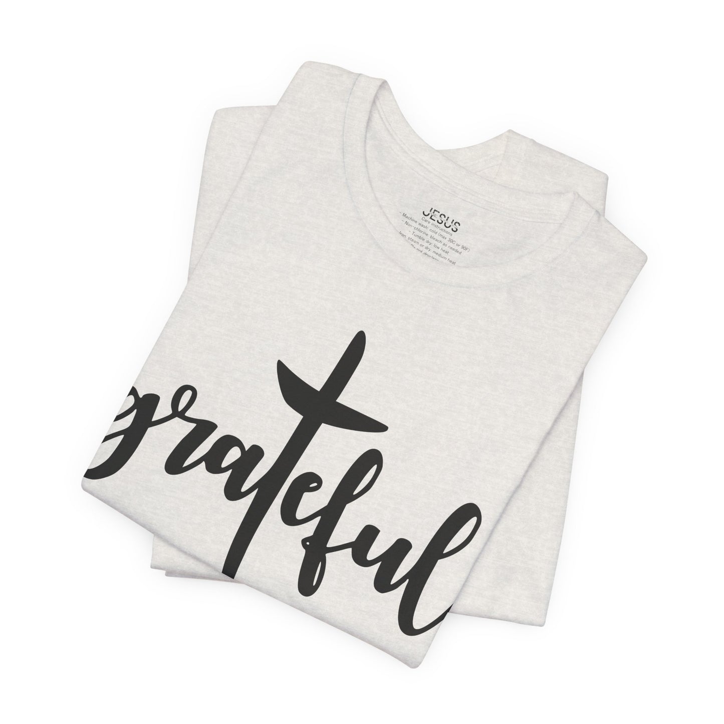 Grateful Cross Unisex Tee, Religious Shirt, Christian T-Shirt, Faith Apparel, Inspirational Top