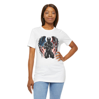 Patriotic Soldier with Angel Tee