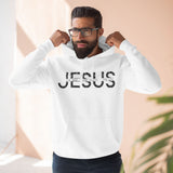 Religious Christian Three-Panel Fleece Hoodie, Bible Quote Sweatshirt, Christian Apparel, Religious Gift, Jesus Hoodie, Christian Clothing