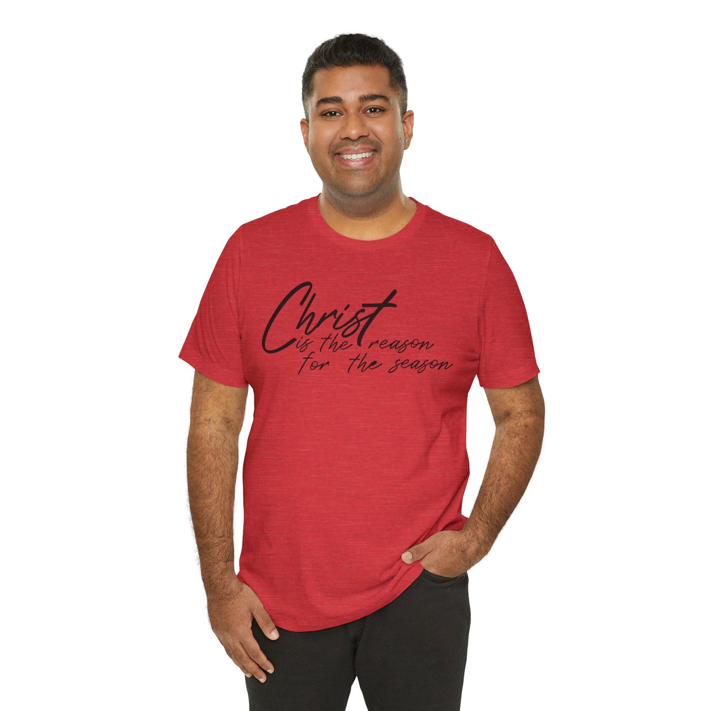 Wear Your Beliefs: Christ is the Reason Unisex Tee, Religious Short Sleeve T-Shirt, Inspirational Christian Clothing, Faith Tee