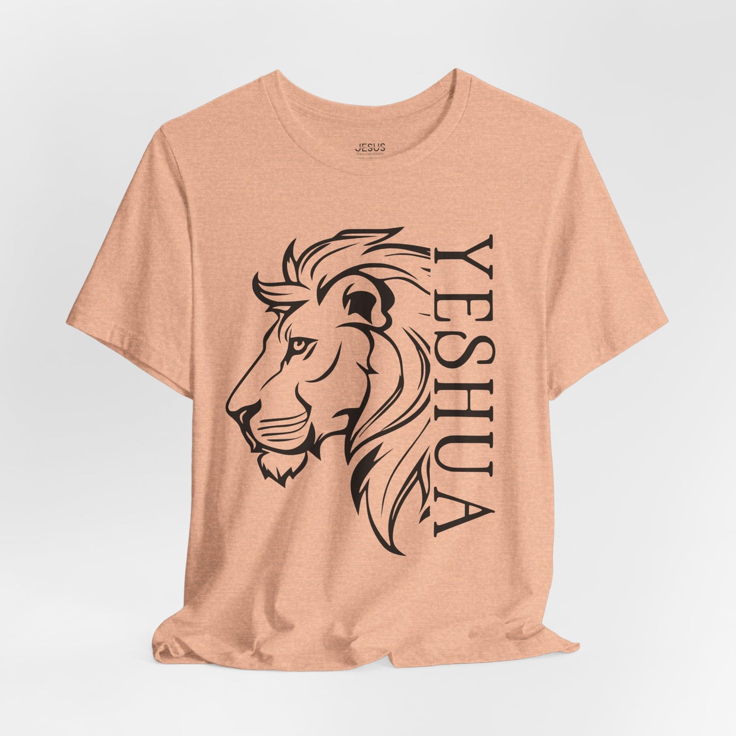 Yeshua Lion Tee Unisex Jersey Short Sleeve Tshirt, Hebraic Messianic Christian Apparel, Lion of Judah Shirt, Religious Graphic Tee, Biblical