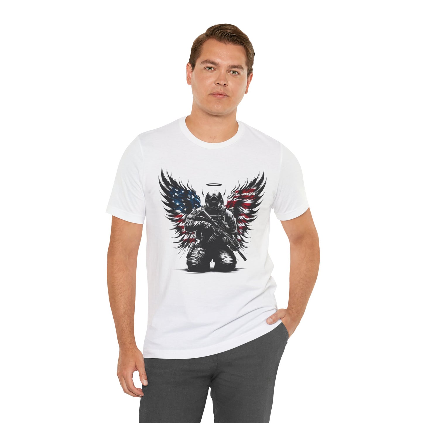 Patriotic Soldier with HaloT-shirt