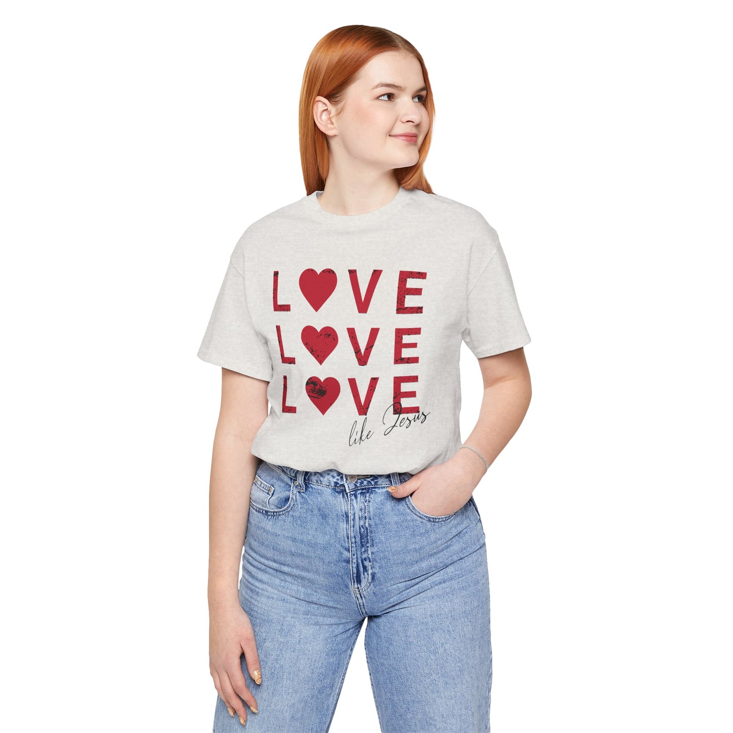 Love Like Jesus T-Shirt, Faith-Based Apparel, Christian Clothing, Inspirational Tee, Gift for Believers