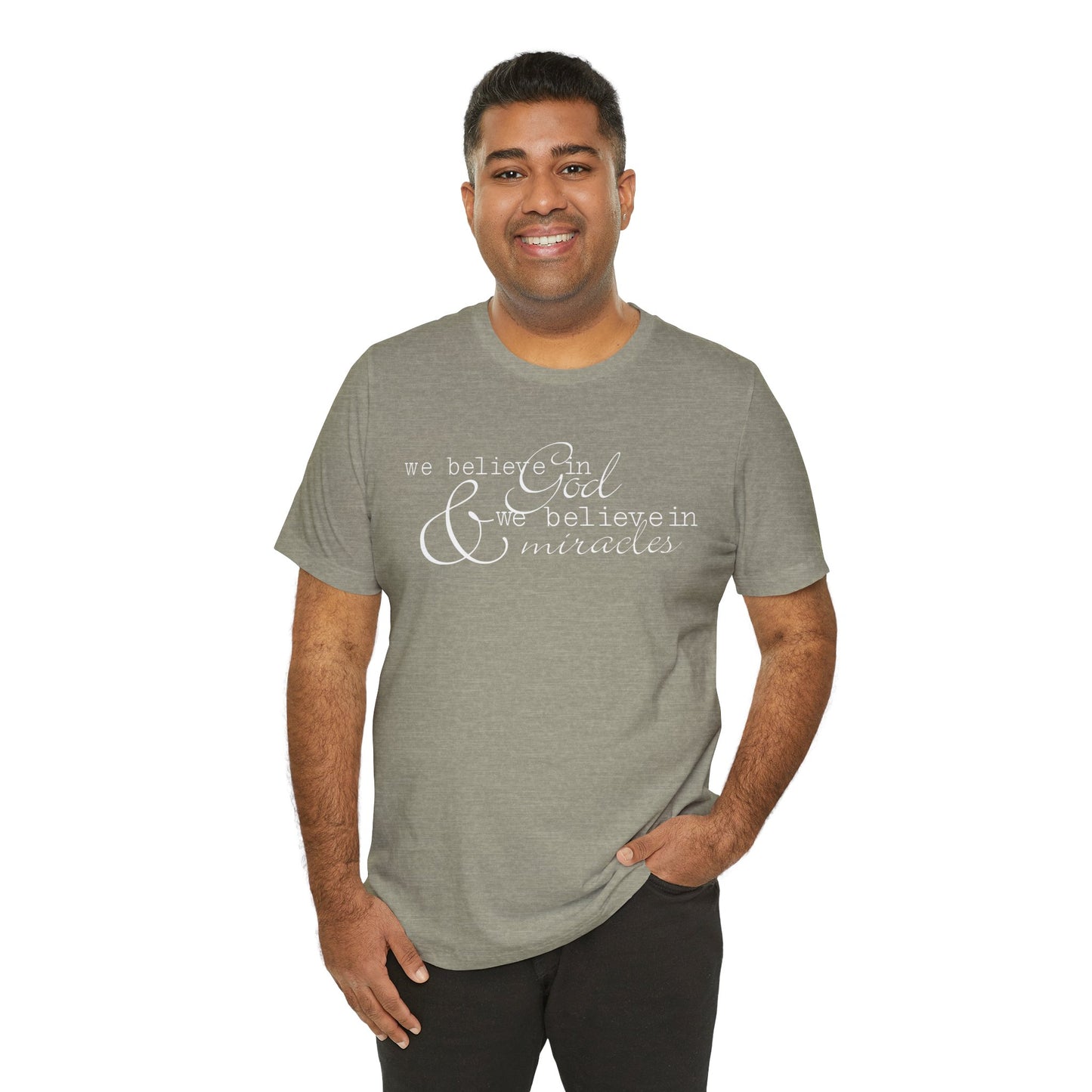 Faith & Positivity: Motivational Unisex Graphic Tee - We Believe, Positive Message Shirt, Faith T-Shirt, Inspirational