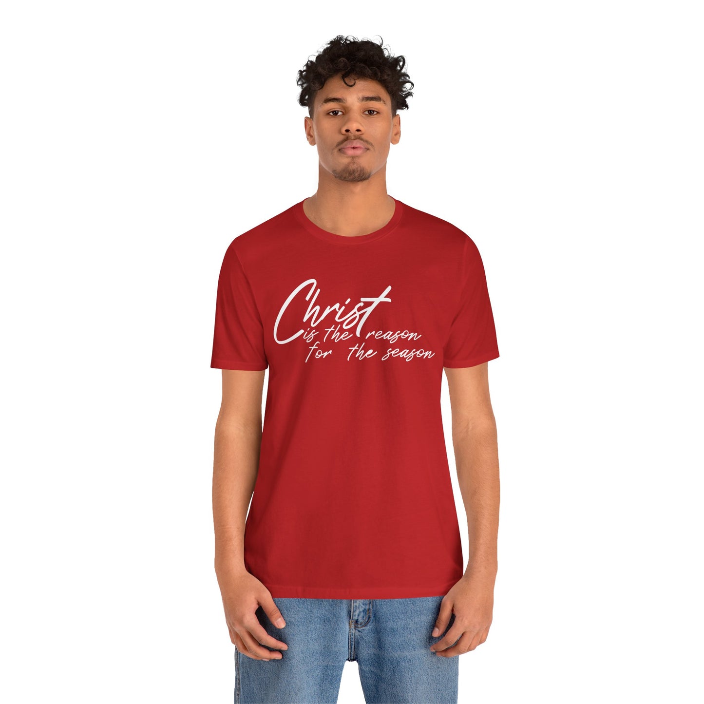 Wear Your Beliefs: Christ is the Reason Unisex Tee, Religious Short Sleeve T-Shirt, Inspirational Christian Clothing, Faith Tee