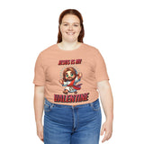 Jesus is my Valentine Great Gift for Him or Her Jersey Short Sleeve Tee, Love Tee, Romantic Shirt, Couples Shirt