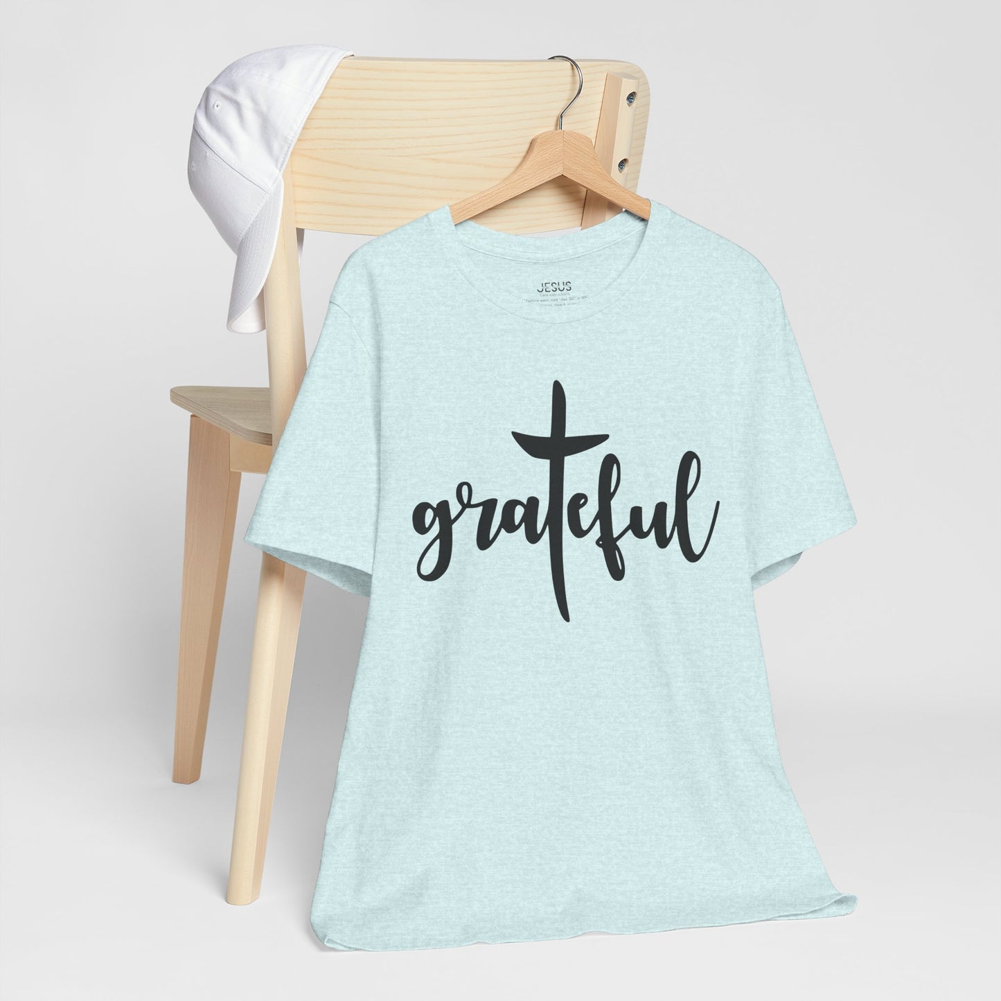 Grateful Cross Unisex Tee, Religious Shirt, Christian T-Shirt, Faith Apparel, Inspirational Top