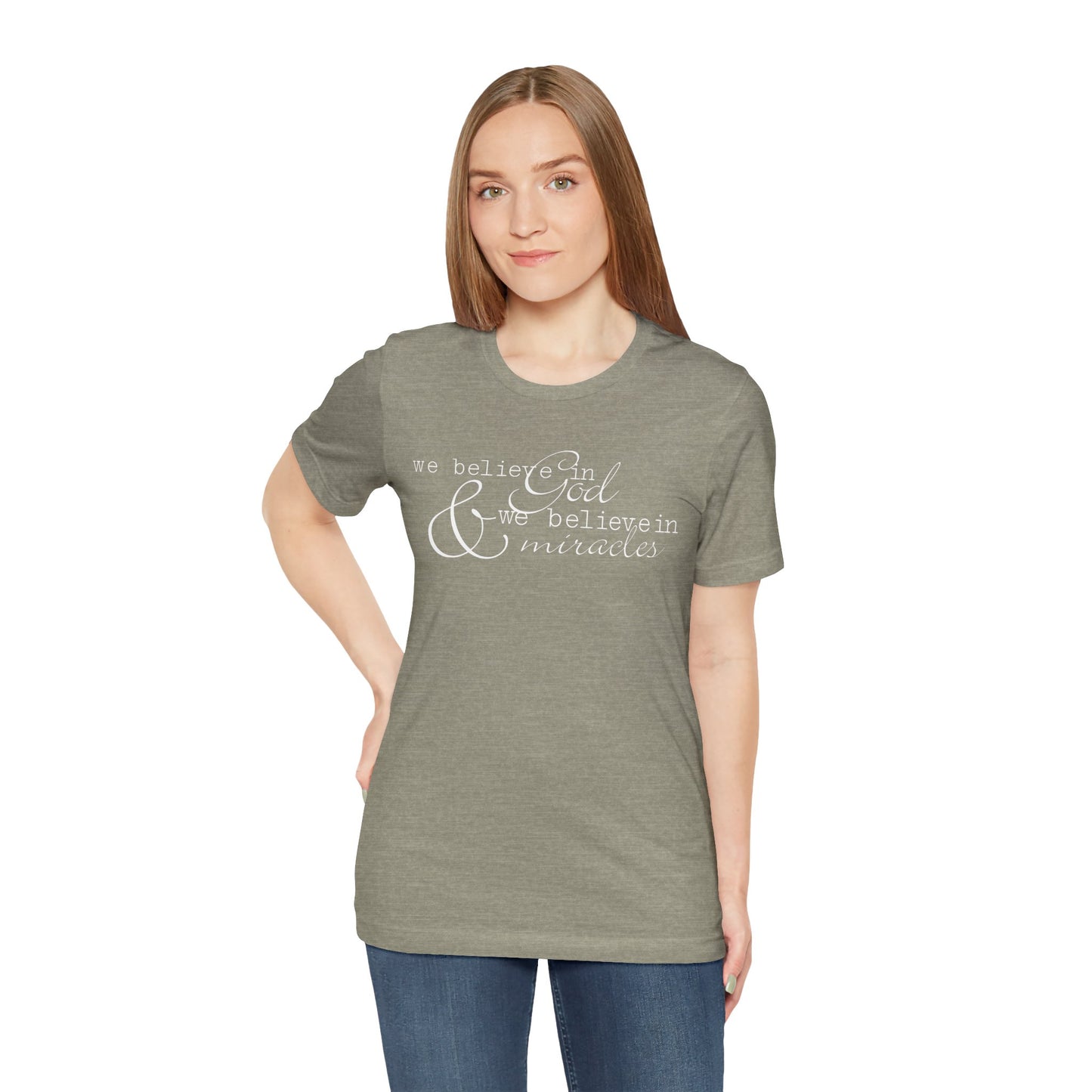 Faith & Positivity: Motivational Unisex Graphic Tee - We Believe, Positive Message Shirt, Faith T-Shirt, Inspirational