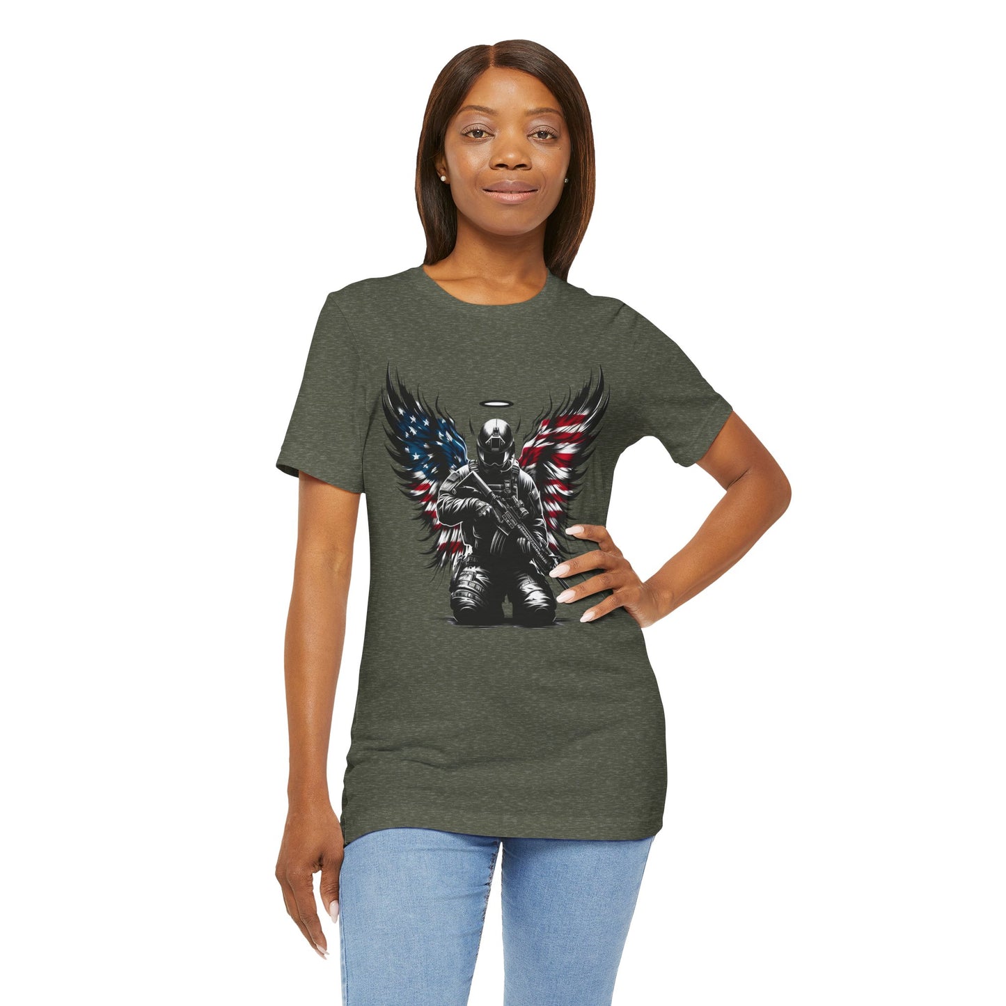 Patriotic Soldier with HaloT-shirt