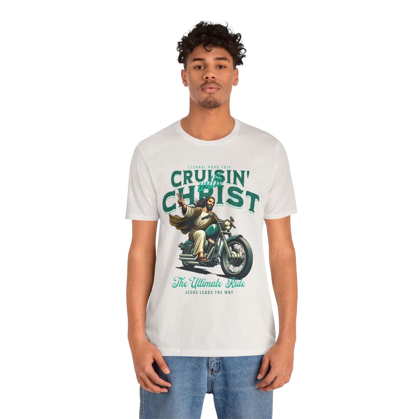 Christian Unisex Tee - Cruisin' with Christ Design