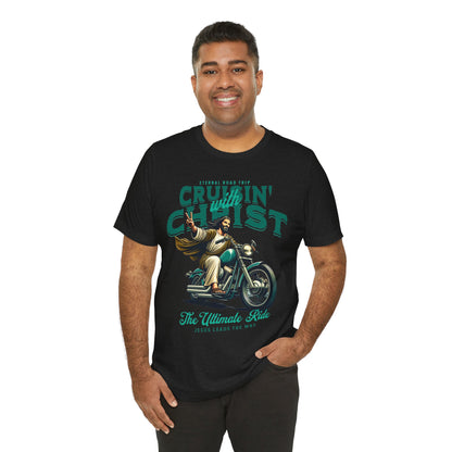 Christian Unisex Tee - Cruisin' with Christ Design