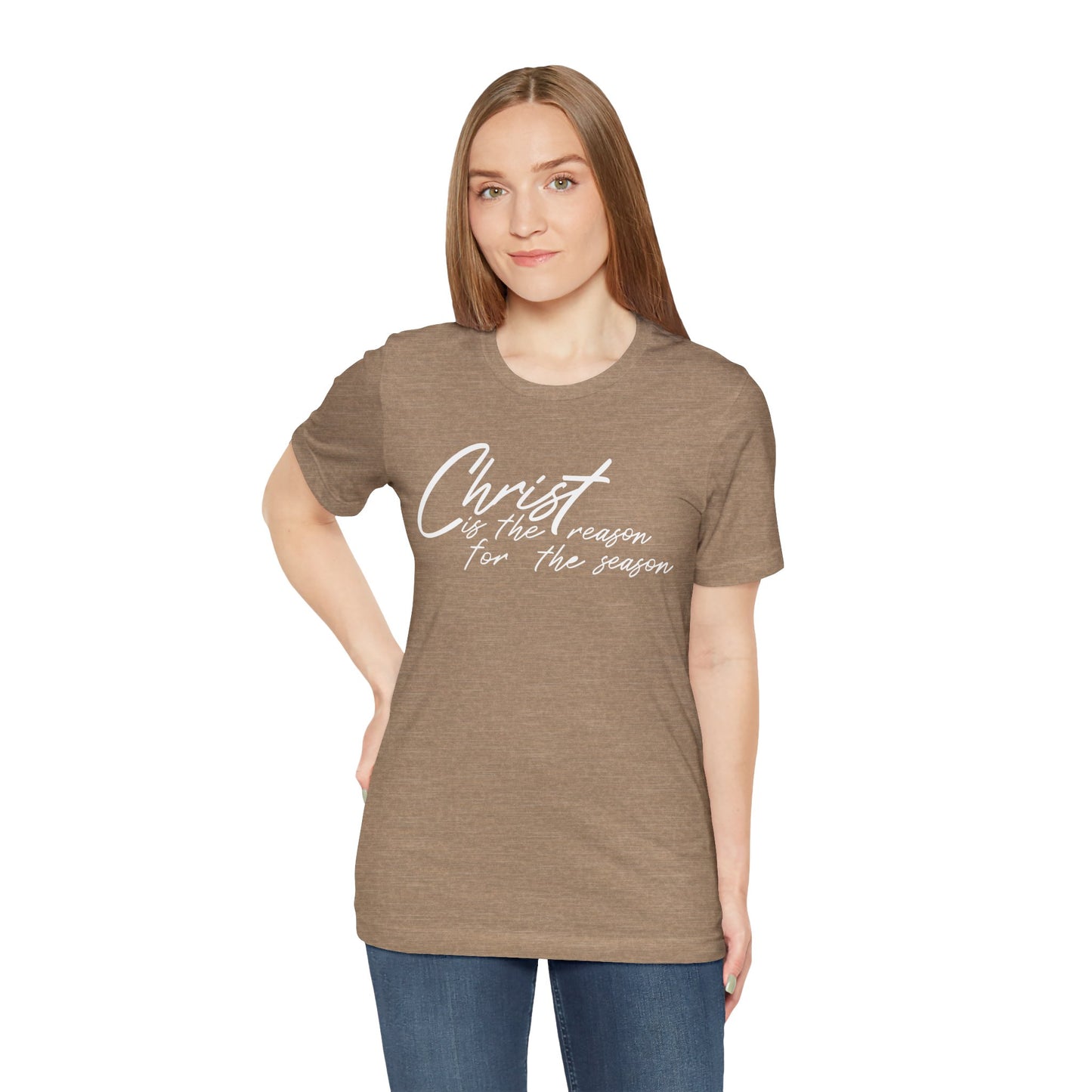 Wear Your Beliefs: Christ is the Reason Unisex Tee, Religious Short Sleeve T-Shirt, Inspirational Christian Clothing, Faith Tee