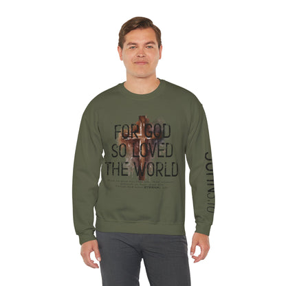 Heavenly Threads - Bible Verse Unisex Sweatshirt, Christian Apparel, Inspirational Jumper, Faith Crewneck, Religious Gift for Him or Her