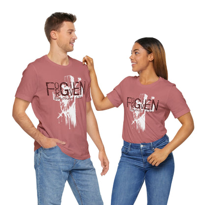 Forgiven Unisex Tee, Christian Shirt, Religious Gift, Faith Apparel, Men's Women's Tshirt