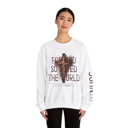 Heavenly Threads - Bible Verse Unisex Sweatshirt, Christian Apparel, Inspirational Jumper, Faith Crewneck, Religious Gift for Him or Her