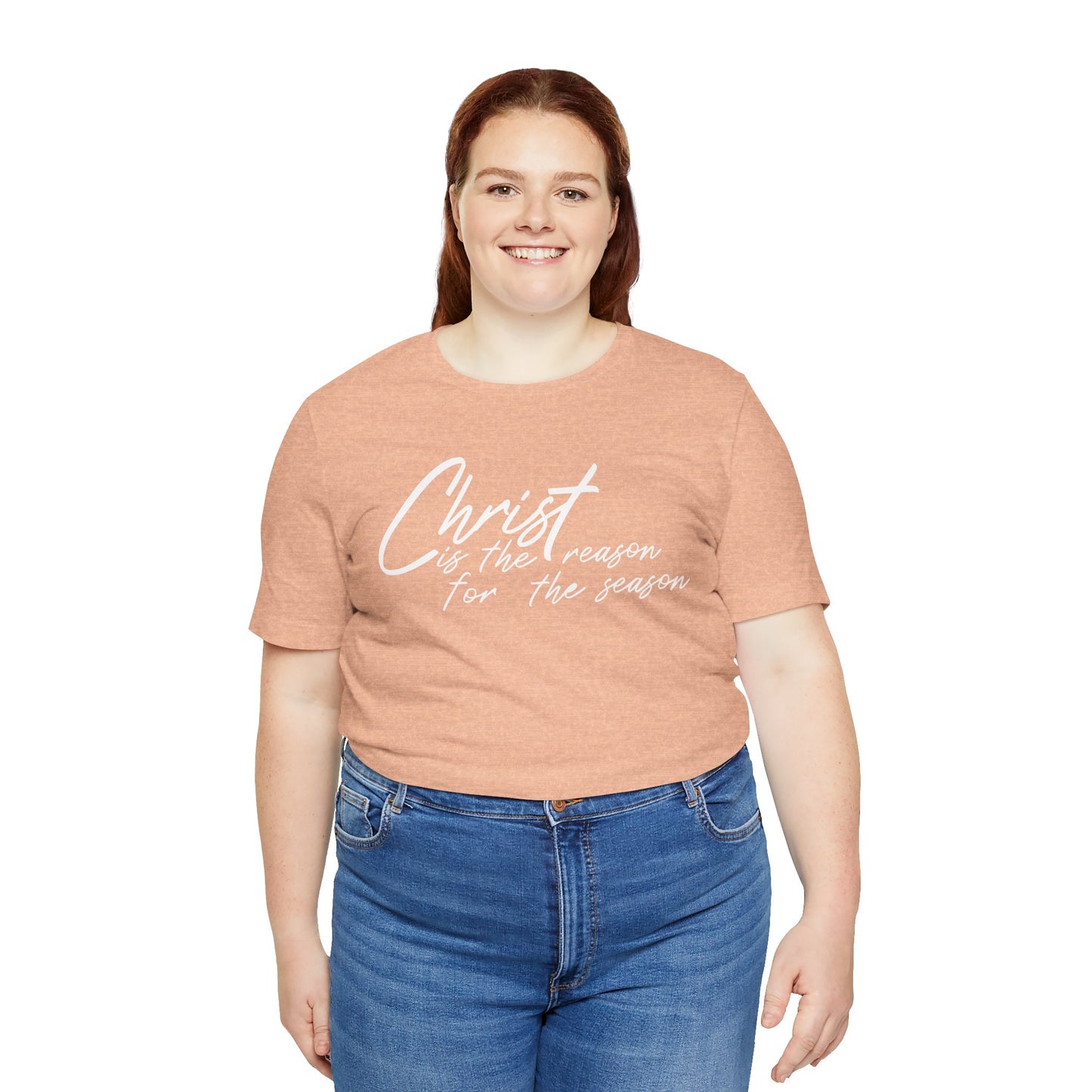 Wear Your Beliefs: Christ is the Reason Unisex Tee, Religious Short Sleeve T-Shirt, Inspirational Christian Clothing, Faith Tee