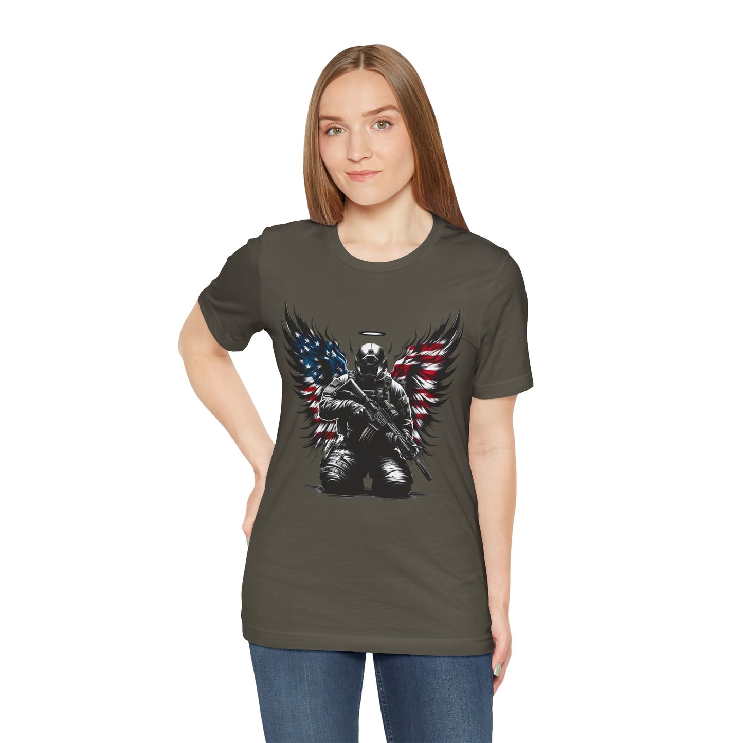 Patriotic Soldier with HaloT-shirt