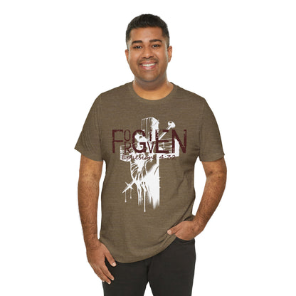 Forgiven Unisex Tee, Christian Shirt, Religious Gift, Faith Apparel, Men's Women's Tshirt