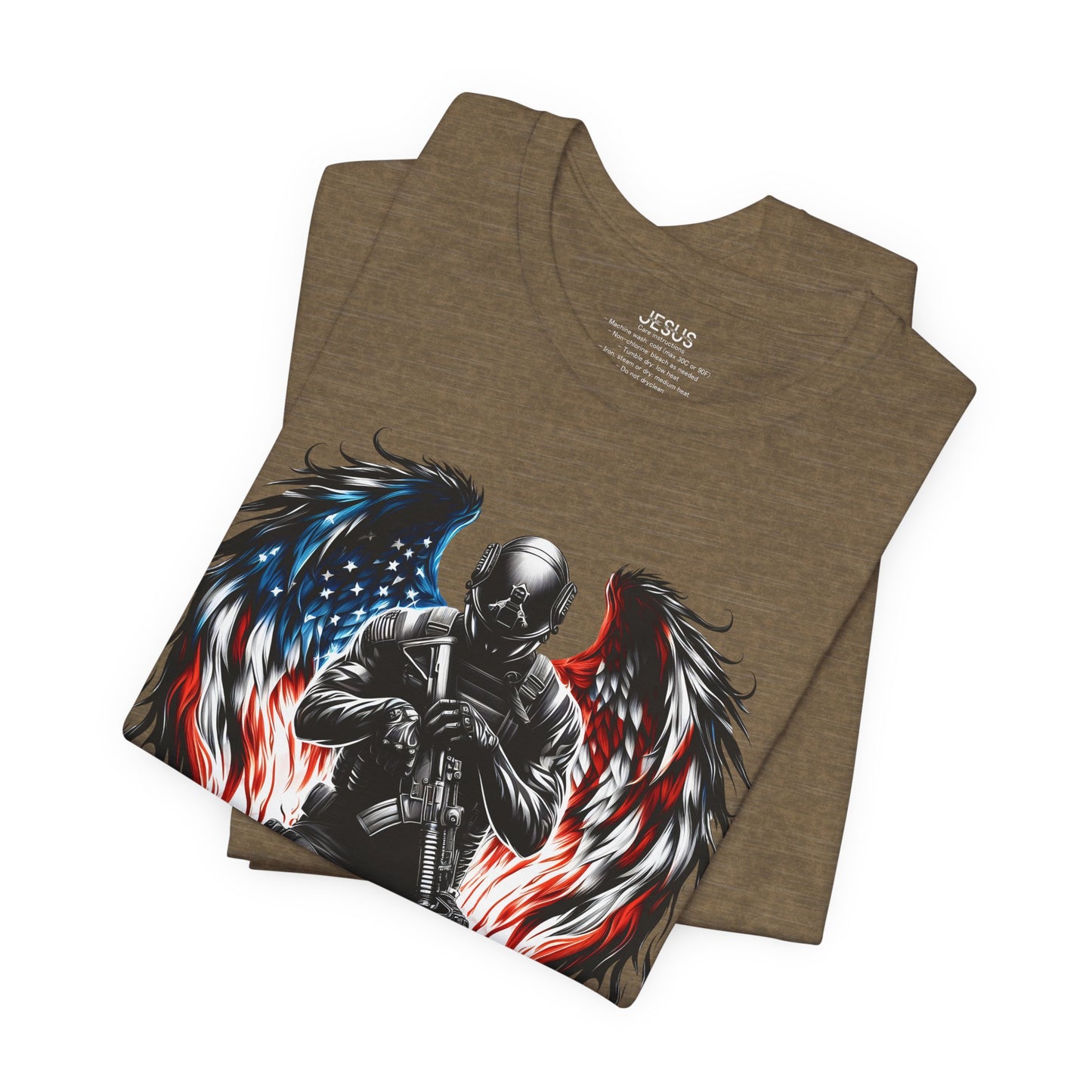 Patriotic Soldier with Angel Tee