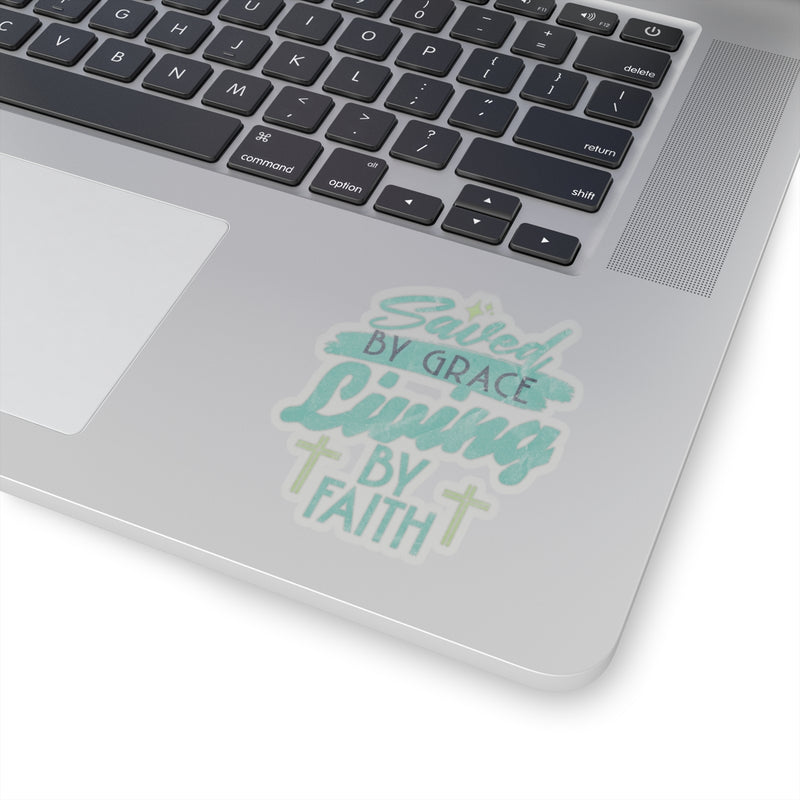 Sticker Set: Saved By Grace Living By Faith
