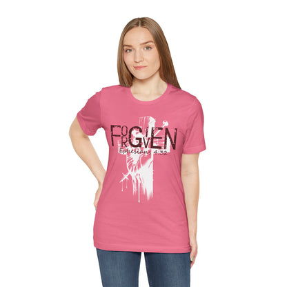 Forgiven Unisex Tee, Christian Shirt, Religious Gift, Faith Apparel, Men's Women's Tshirt